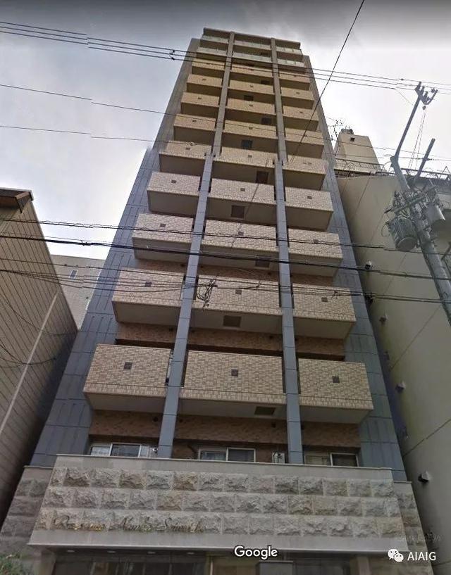 日本大阪核心区地铁旁公寓 プレサンス難波幸町 13层 1居 21.45平米