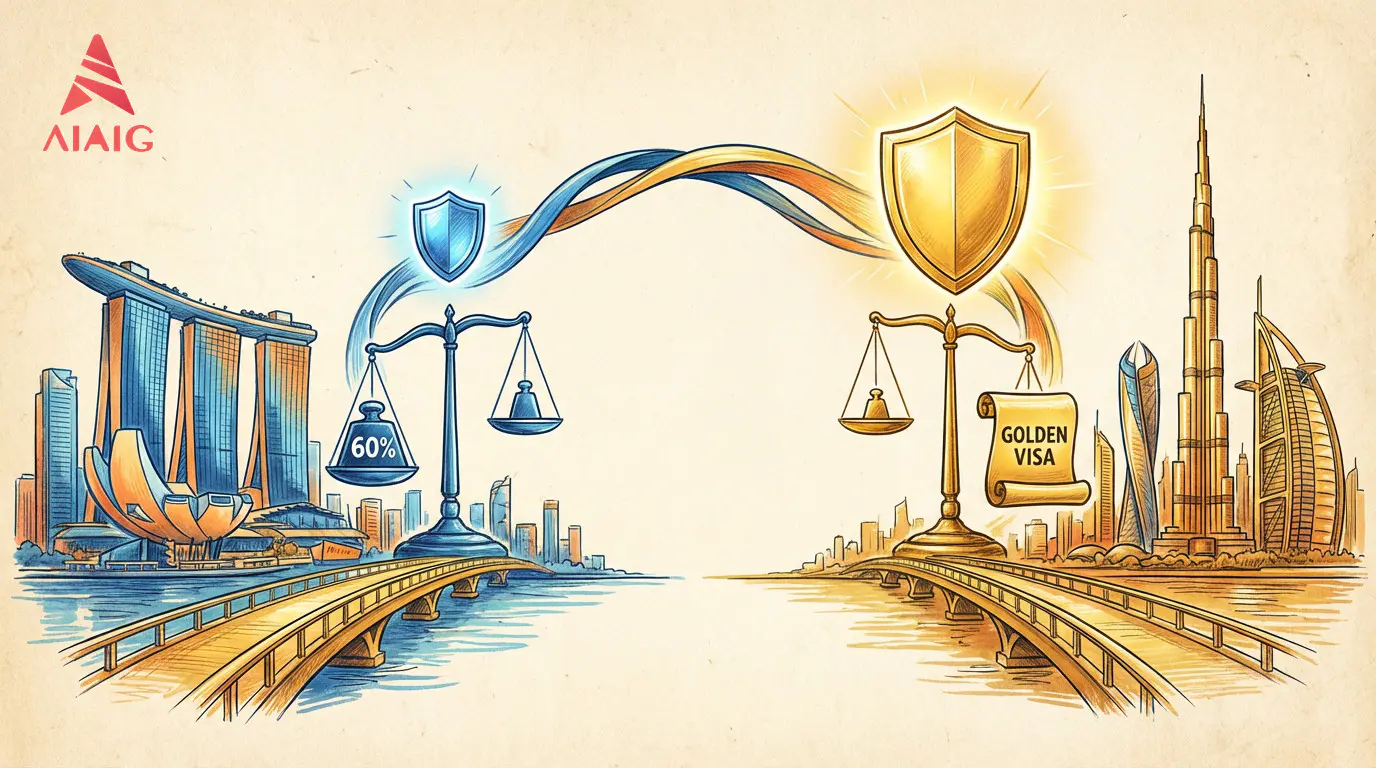 Singapore's 60% ABSD vs Dubai Golden Visa: Asia's Two Safe Havens Diverge