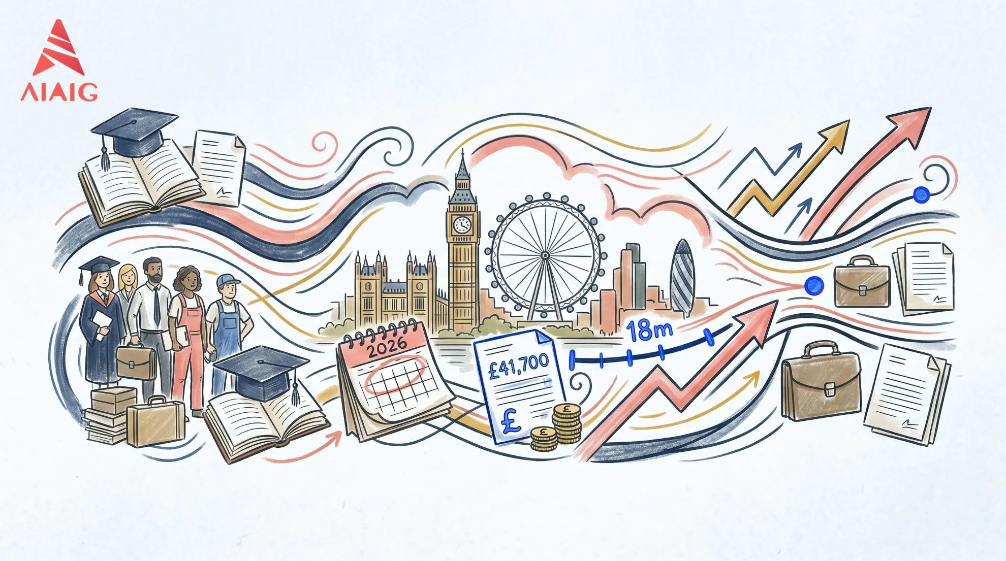 UK Immigration Tightening 2026: Work Visa Salary Hike to £41,700, Graduate Visa Cut to 18 Minutes