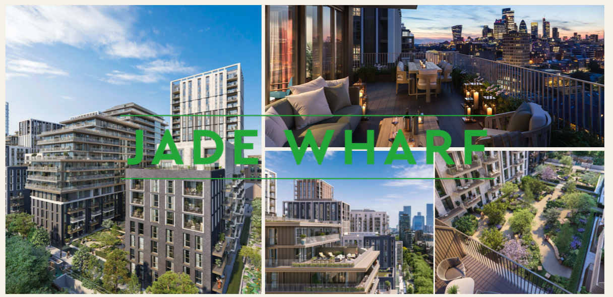 London Dock - Jade Wharf    Plot  1280 小户型 西向大露台一房户型推荐
