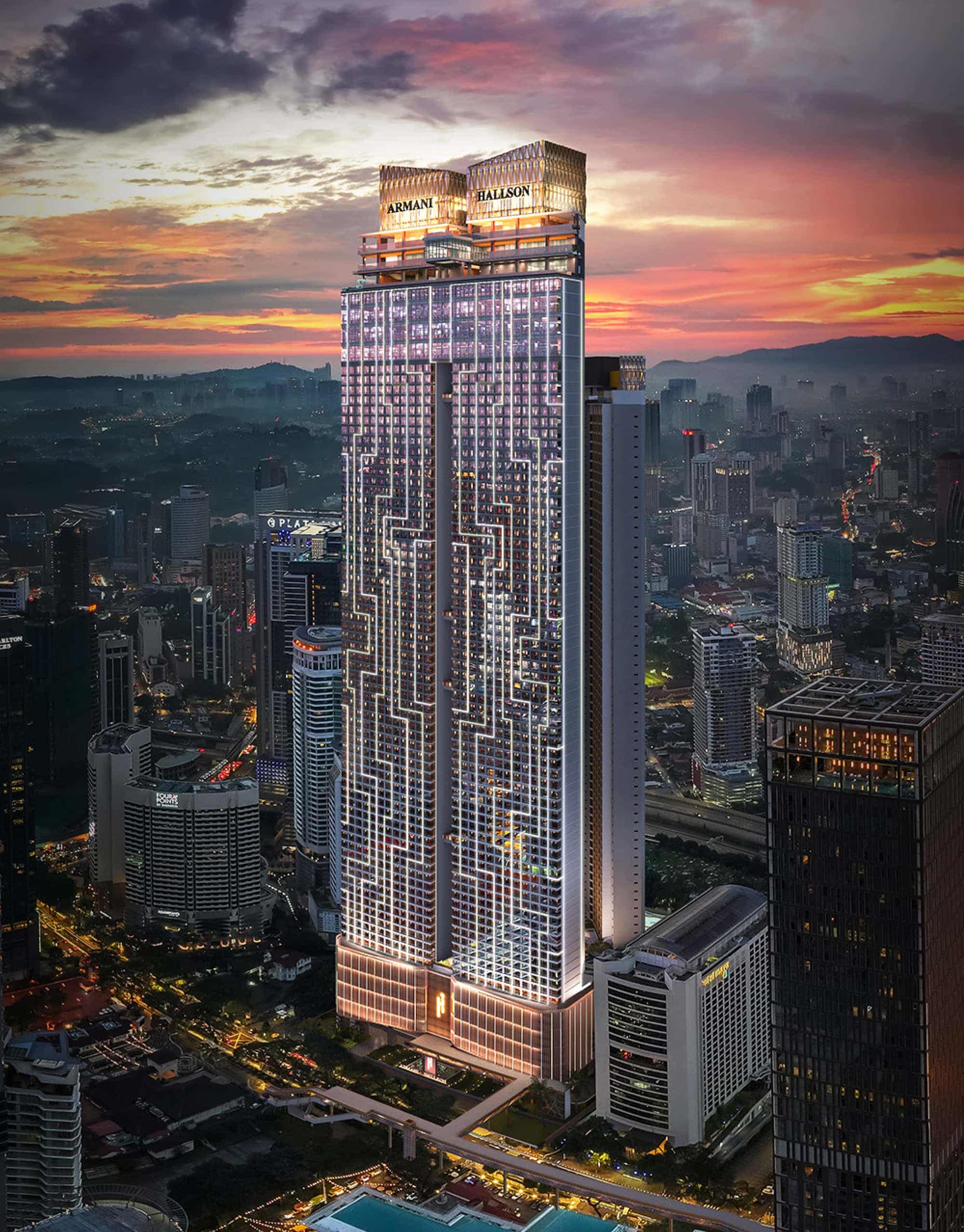 Armani Hallson（阿玛尼·浩鑫）KLCC核心地段 · 专属天桥直连双子塔 · 城市奢居典范