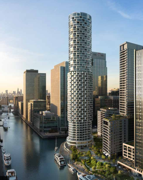 One Park Drive Apartment in Canary Wharf, London, UK, Ready for Occupancy, £1.43 Million