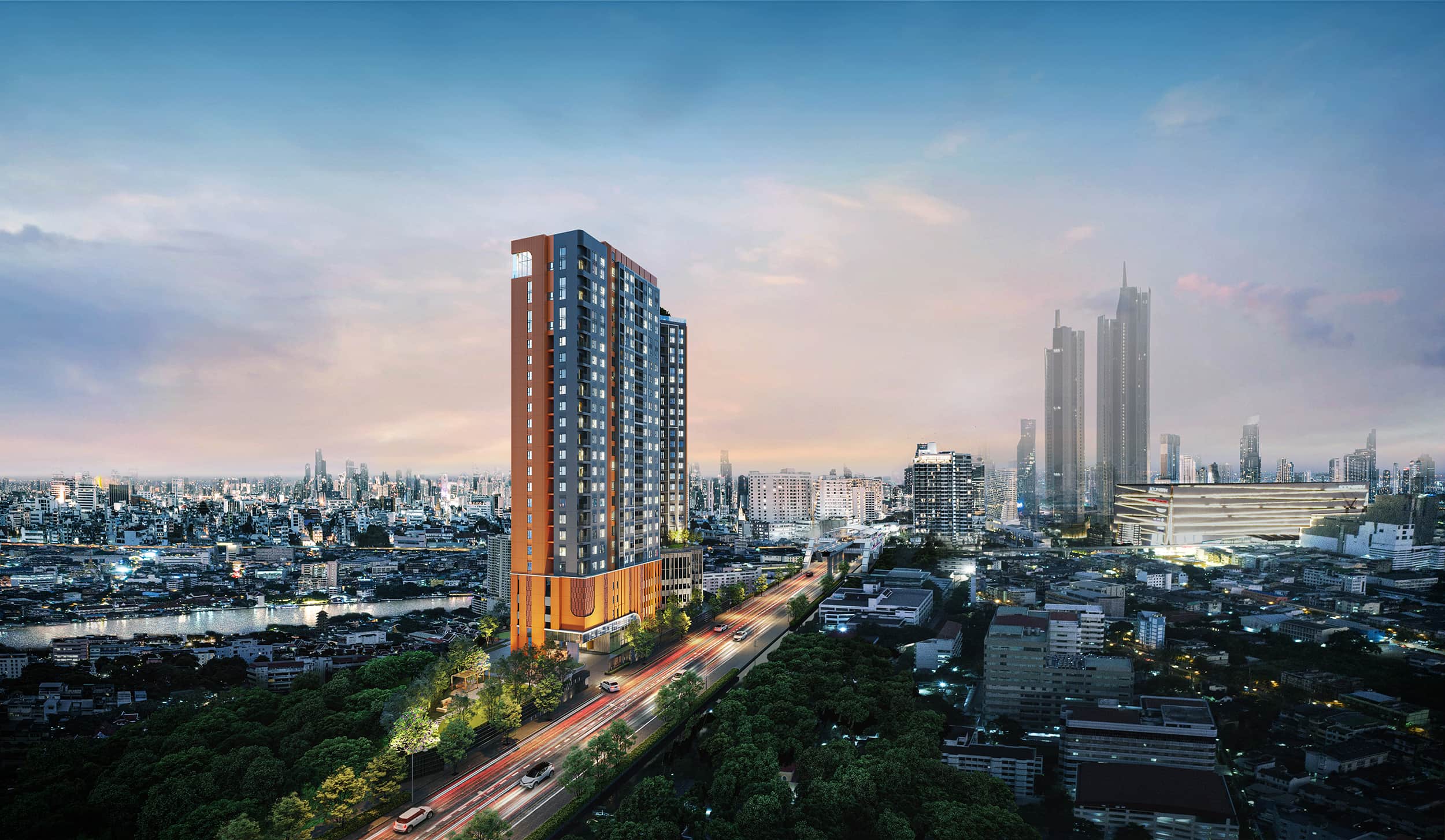 FLO BY SANSIRI Bangkok Thailand | Condo | Starting from 3.658 million THB, 350m from BTS Khlong San Station