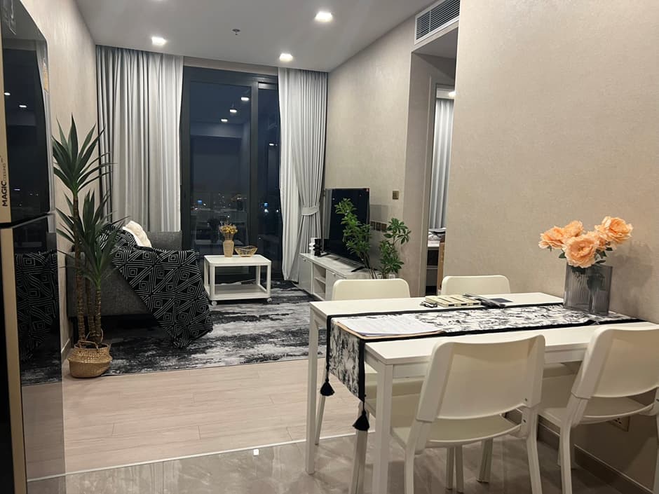 One9Five, Rama 9, Bangkok, Thailand | 2 Bed 2 Bath 58 sqm | Near MRT, Sold with Tenancy